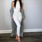 Pencil Jumpsuit Women New Full Seasons Casual Fitness Sporty Playsuit Sleeveless Slim Activewear All In One Jumpsuit Clothing