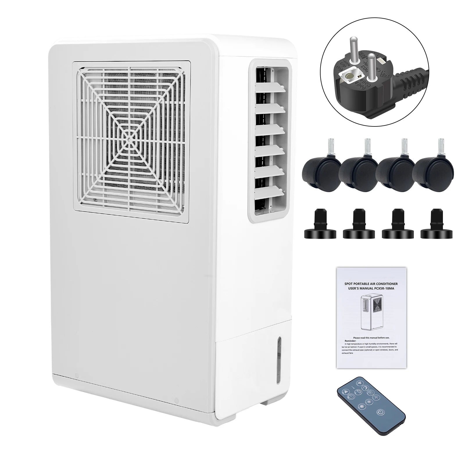 Portable Air Conditioner Mobile Air Cooler Dehumidifier With 24H Timer Remote Control EU Plug For Office Bedroom