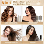 6-in-1 Multi-Hair Styler, Hot Air Brush, 110000 RPM Quick Dry & Styler With Negative Ion, Hair Dryer With 3 Temperature,