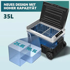 35L compressor cooling box, Car Refrigerator with App, Portable freezer wardrobe for 12V/24V & 220-240V, Cooling Range-20 °C to 20 °C, K