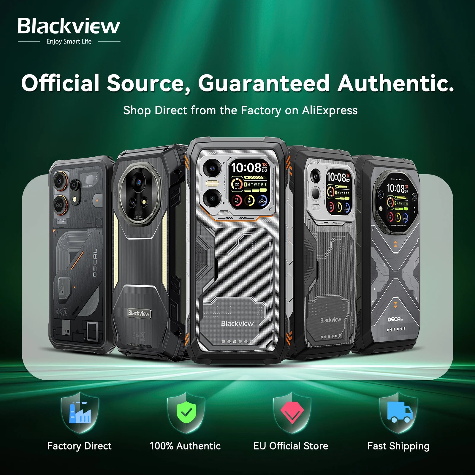 Blackview BL7000 AI 5G Rugged Phone Android 15, MTK 6300, 6.78" FHD+ 120Hz, 7500mAh/33W, Rugged Smartphone Dual SIM NFC/IP69K