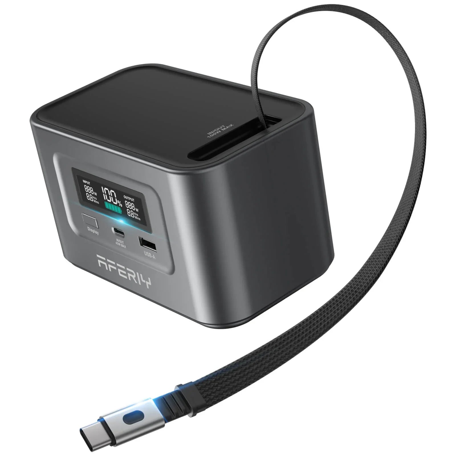 AFERIY Nano100 100W 99.2Wh Portable Power Station, LiFePO4 Battery, 1.5H Fast Charge, Dual 100W PD, with Type-C Cable Secondary image