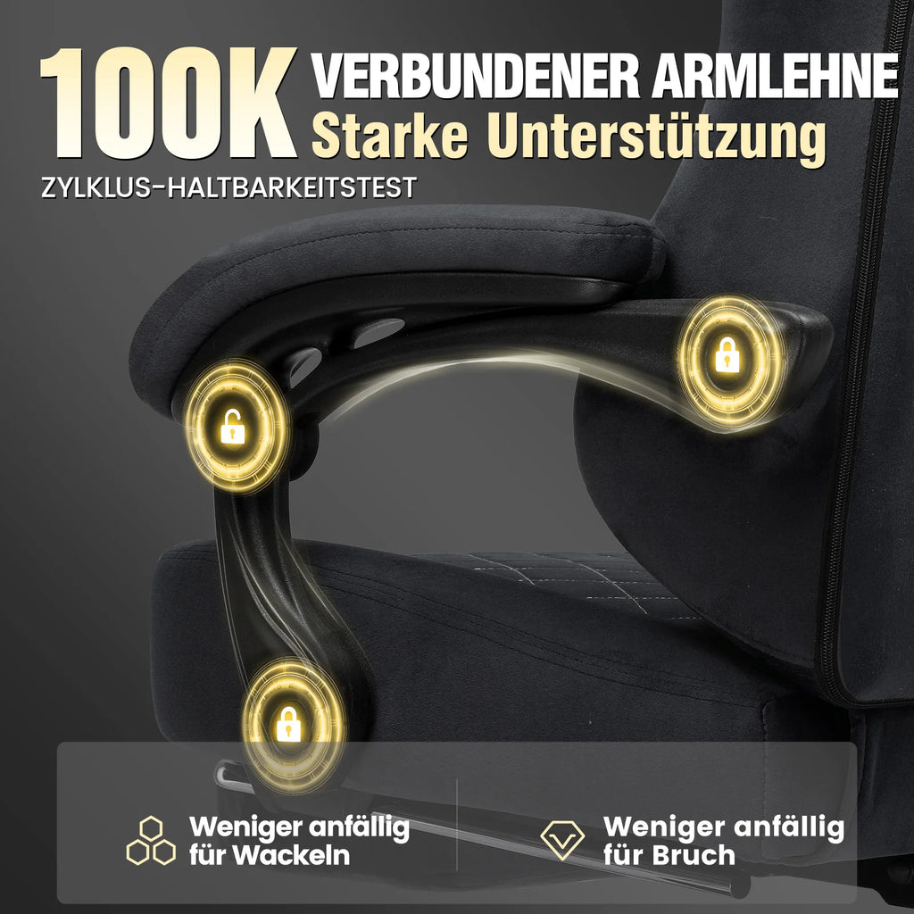 GTPLAYER Gaming chair fabric Gaming Chair Ergonomic office boot PC chair, Adjustable and Rotatable Desk Chair
