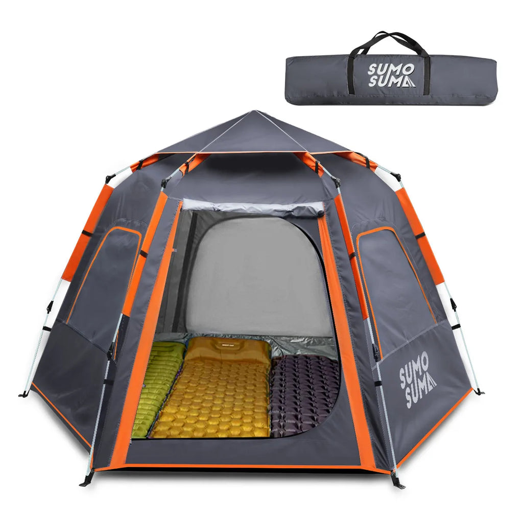 Instant Pop Up Camping Tent, Fully Automatic Tent, Outdoor Sunscreen Thickened Rainproof 3-4 Person Quick Open Camping Tent