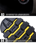 Hiking Shoes Non Slip Mountain Sneakers Winter Lace Up Retro Leather Shoe Sport Outdoor Trail Off-Road Trek Men Women Footwear