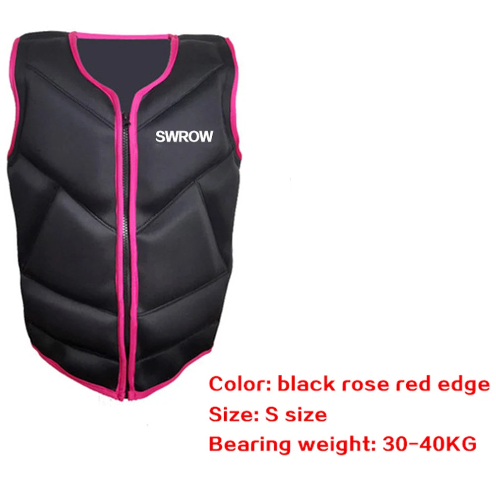 Neoprene life jacket the fishing vest water jacket sport adult children life vest clothes swim skating ski rescue boats drifting
