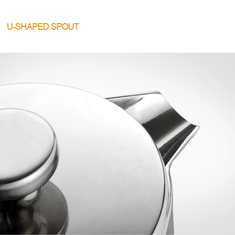 1.5L Coffee Maker French Press Stainless Steel Espresso Coffee Machine French Press Double-Wall Insulated Coffee Tea Maker Pot