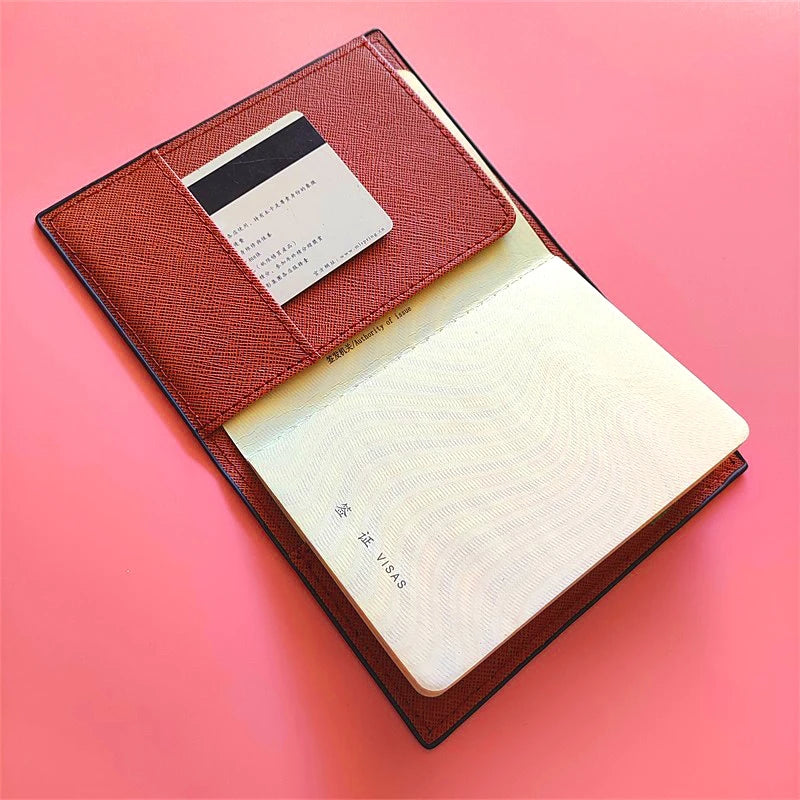 Fashion Women's Travel Passport Cover Wallet Unisex Business Multifunction Credit Card Purse Organizer Case