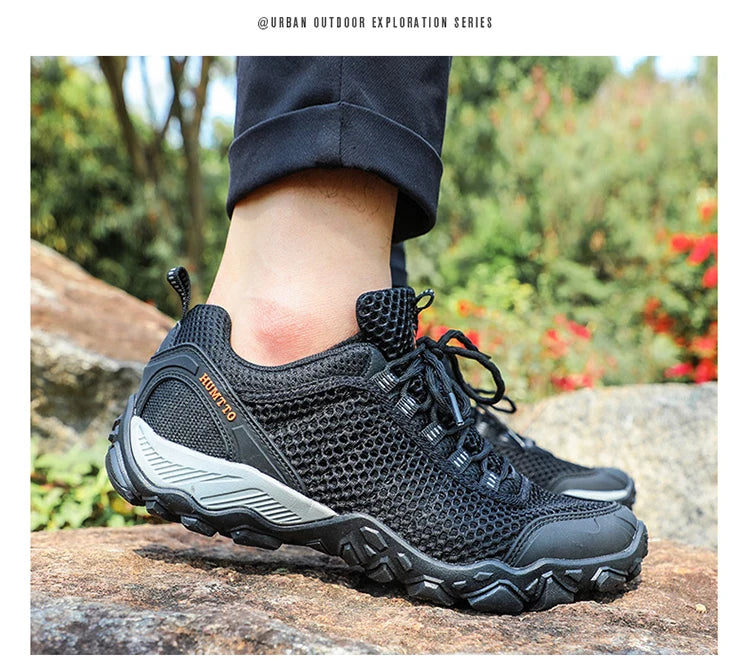 HUMTTO Men Hiking Shoes Breathable Outdoor Sports Climbing Shoes hunting shoes women Trekking Sneakers ankle boots tennis shoes