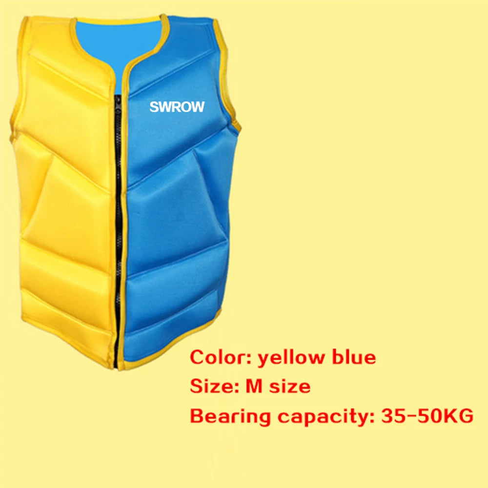 Neoprene life jacket the fishing vest water jacket sport adult children life vest clothes swim skating ski rescue boats drifting