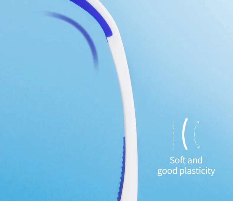 Y-Kelin Sales Silicone Tongue Scraper Brush Cleaning  Food Grade Single Oral Care To Keep Fresh Breath 3Color Pack No.1