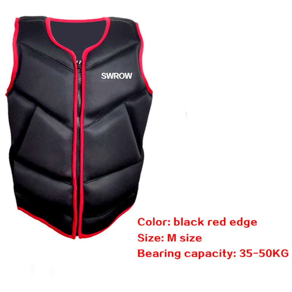 Neoprene life jacket the fishing vest water jacket sport adult children life vest clothes swim skating ski rescue boats drifting