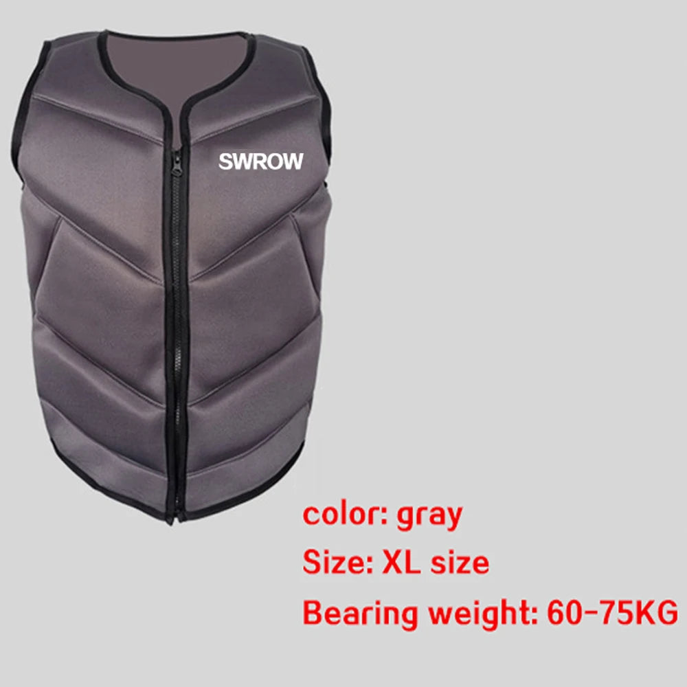 Neoprene life jacket the fishing vest water jacket sport adult children life vest clothes swim skating ski rescue boats drifting