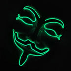 V For Vendetta Mask Cosplay Guy Fawkes Hacker Glowing Mask For Halloween Carnival  Decor Props