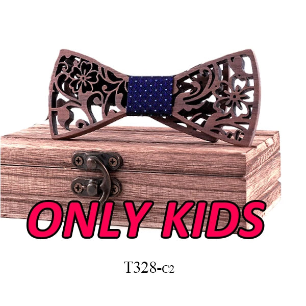 Adult and kids Wooden bow tie Set ties for kids necktie bowtie gravata casamento school bow ties Gift for students boy bow ties