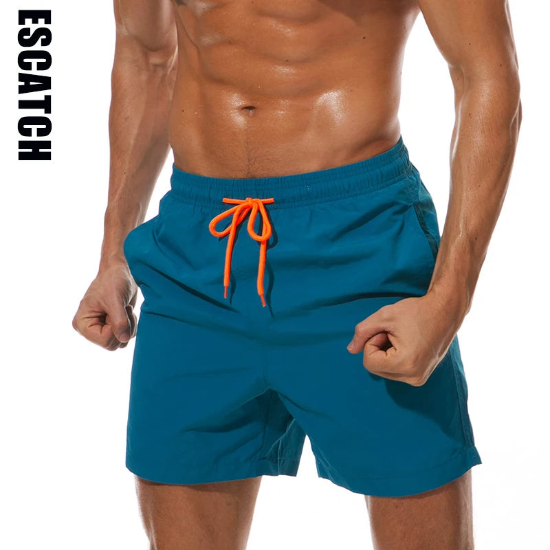 ESCATCH Man Swimwear Swim Shorts Trunks Beach Board Shorts Swimming Pants Swimsuits Mens Running Sports Surffing Shorts Main image