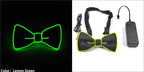 Luminous Bow Tie Neon Light Trendy Costume Accessories Glowing Acrylic LED Tie For Halloween Cosplay Costume Music Dancing