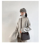 CHIC VEN Korean Women's Sweater Loose Turtleneck Sweaters Warm Solid Pullover Knitwear Basic Female Tops Autumn Winter 2022