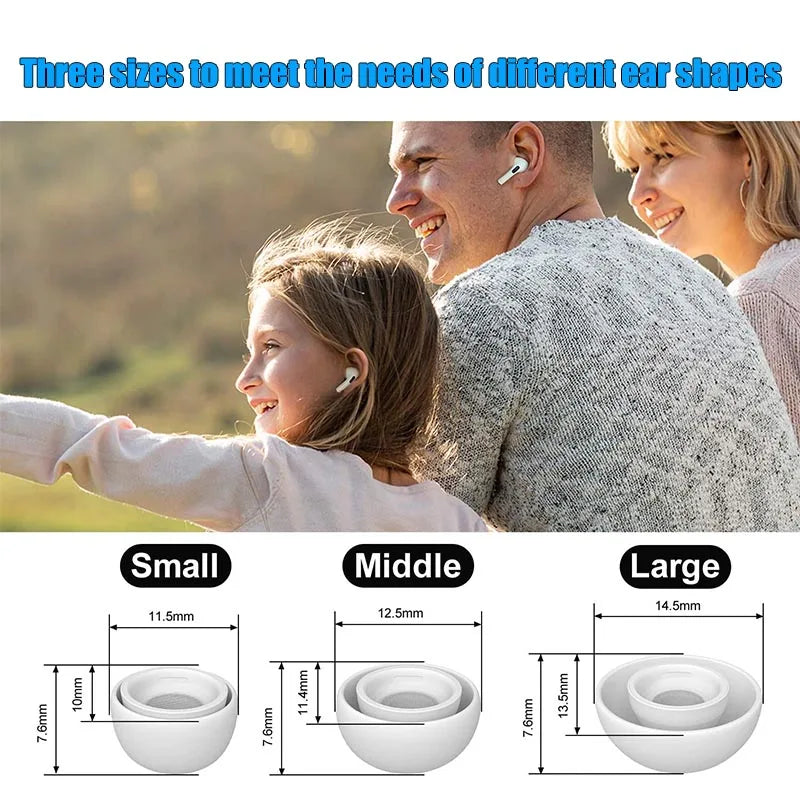 1:1 Original Earbuds EarTips For Apple Airpods Pro 2 Ear Tips For AirPods Pro Earphone Accessory For AirPod Pro Replacement Tips