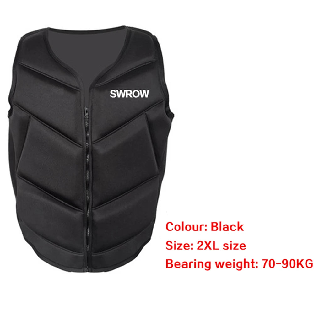 Neoprene life jacket the fishing vest water jacket sport adult children life vest clothes swim skating ski rescue boats drifting