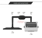 OL-3L aluminum silver Ergonomics 10"-17" desk laptop stand 32" monitor desktop bracket computer mount full motion column bar