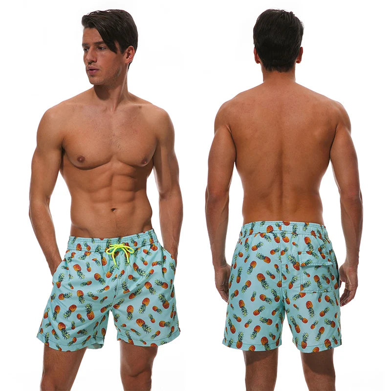 Escatch Quick Dry Summer Mens Siwmwear Beach Board Shorts Briefs For Man Swim Trunks Male Sportswear Beachwear Fitness Plus Size Secondary image