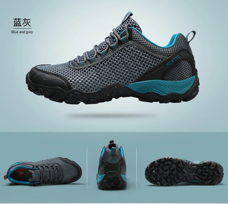 HUMTTO Men Hiking Shoes Breathable Outdoor Sports Climbing Shoes hunting shoes women Trekking Sneakers ankle boots tennis shoes