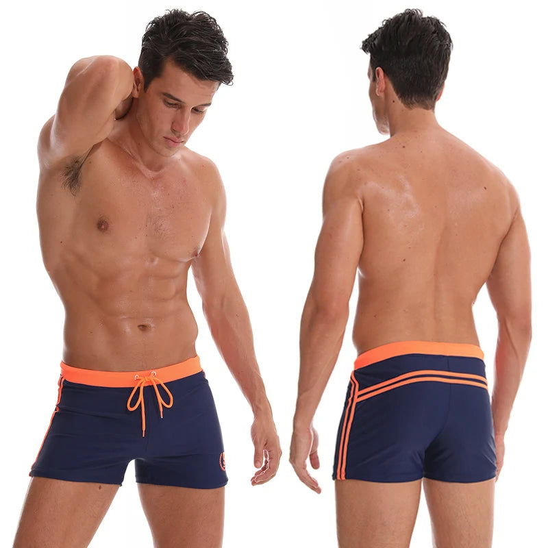 ESCATCH Mens Swimwear Maillot De Bain Boy Swim Suits Boxer Shorts Swim Trunks Men Swimsuit Surf Banadores Secondary image