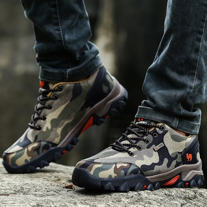 2025 Outdoor Hiking Shoes Summer Footwear Couple Men Women Trail Running Shoes Winter Camouflage Shoes Boys Atacs Camo Mountain