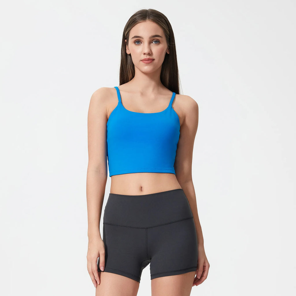 Women's Longline Sports Bra Wirefree Padded