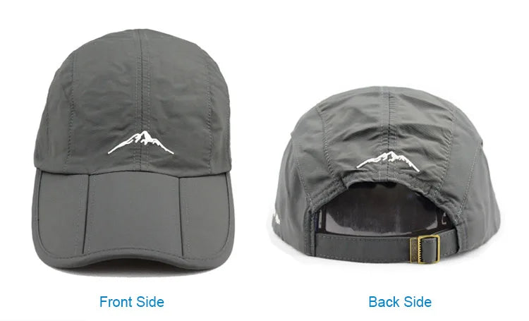 Spring Summer Outdoor Sport Baseball Cap Quick Drying Hat Unisex Waterproof Breathable Cap Foldable Cycling hat Sun Protection