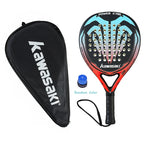 Kawasaki Padel Tennis Carbon Fiber Soft EVA Face Tennis Paddle Racquet Racket with Padle Bag Cover Power Beach Tennis Paddle