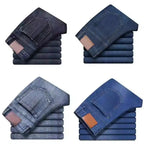 Wholesale Mid Waist Men Straight Jeans Mixed Denim Good Quality Summer Casual Style Washed Craft
