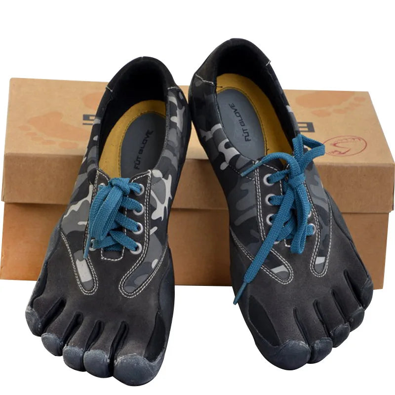 Men Women Outdoor Hiking Fitness 5 Toes Shoes Summer Beach Barefoot Upstream Shoe Camouflage Sneakers Climbing Swim Wading Shoes Main image
