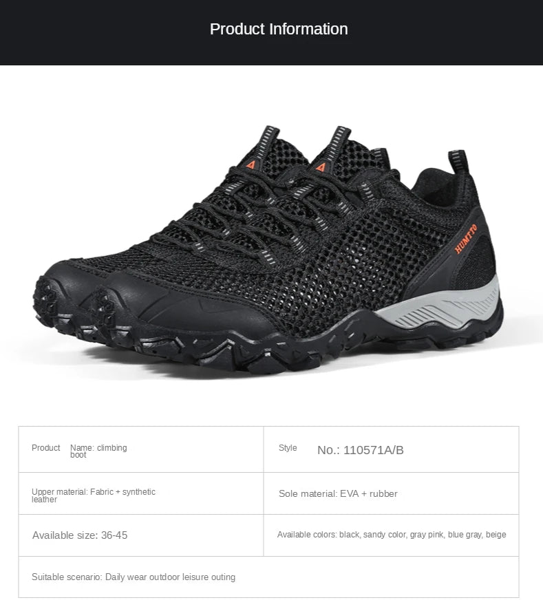 HUMTTO Men Hiking Shoes Breathable Outdoor Sports Climbing Shoes hunting shoes women Trekking Sneakers ankle boots tennis shoes