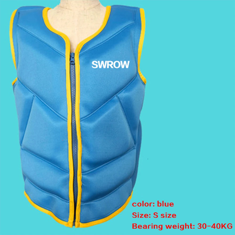 Neoprene life jacket the fishing vest water jacket sport adult children life vest clothes swim skating ski rescue boats drifting