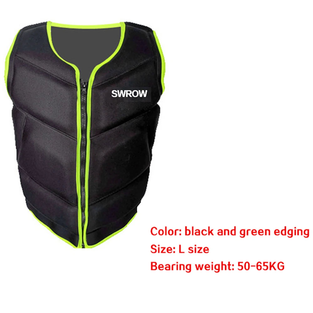 Neoprene life jacket the fishing vest water jacket sport adult children life vest clothes swim skating ski rescue boats drifting