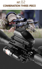 4-12x50 Scope Illuminated Rangefinder Reticle Rifle Holographic 4 Reticle Sight 20mm Red Grenn Laser For Hunting