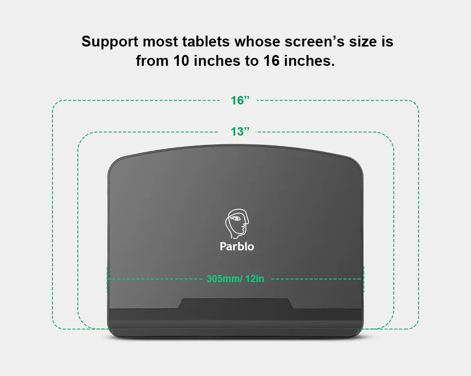 Parblo PR100 Adjustable Stand Folding Portable for 10-22 Inches Display Drawing Tablet Graphic Tablet Laptop Ipad