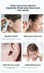 Wireless Ear Wax Removal With Camera Rechargeable Ear Cleaner HD Check Camera with Ear Spoon Set Canal Clean