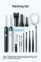 Wireless Ear Wax Removal With Camera Rechargeable Ear Cleaner HD Check Camera with Ear Spoon Set Canal Clean
