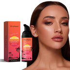 Self-Tanning Cream Mousse Waterproof Lasting Beach Outdoor Sunless Sunbathing Create Charming Bronzer Enhancer Tanner Skin Care