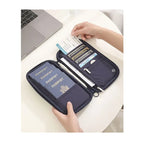 RFID Blocking Passport Holder Travel Wallet Durable Anti-Theft Card Slots Protective Case Flights Travel Organizer for Women Men