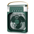 3 In 1 Mini Air Cooler Fan Portable Household Air Conditioner Humidifier LED Night Light For Home Office Desk Use25.5x18.5x8cm