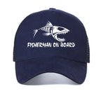 Fashion Fish Bone men Baseball Cap outdoors fishing Luya hat Summer Hunting and fishing Trucker hats visor Breathable caps