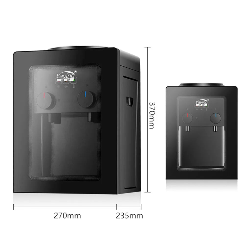 Hot Cold Electric Water Dispenser, 3kg Compact Desktop Water Cooler, Stainless Steel Inner Tank for Home Office Secondary image