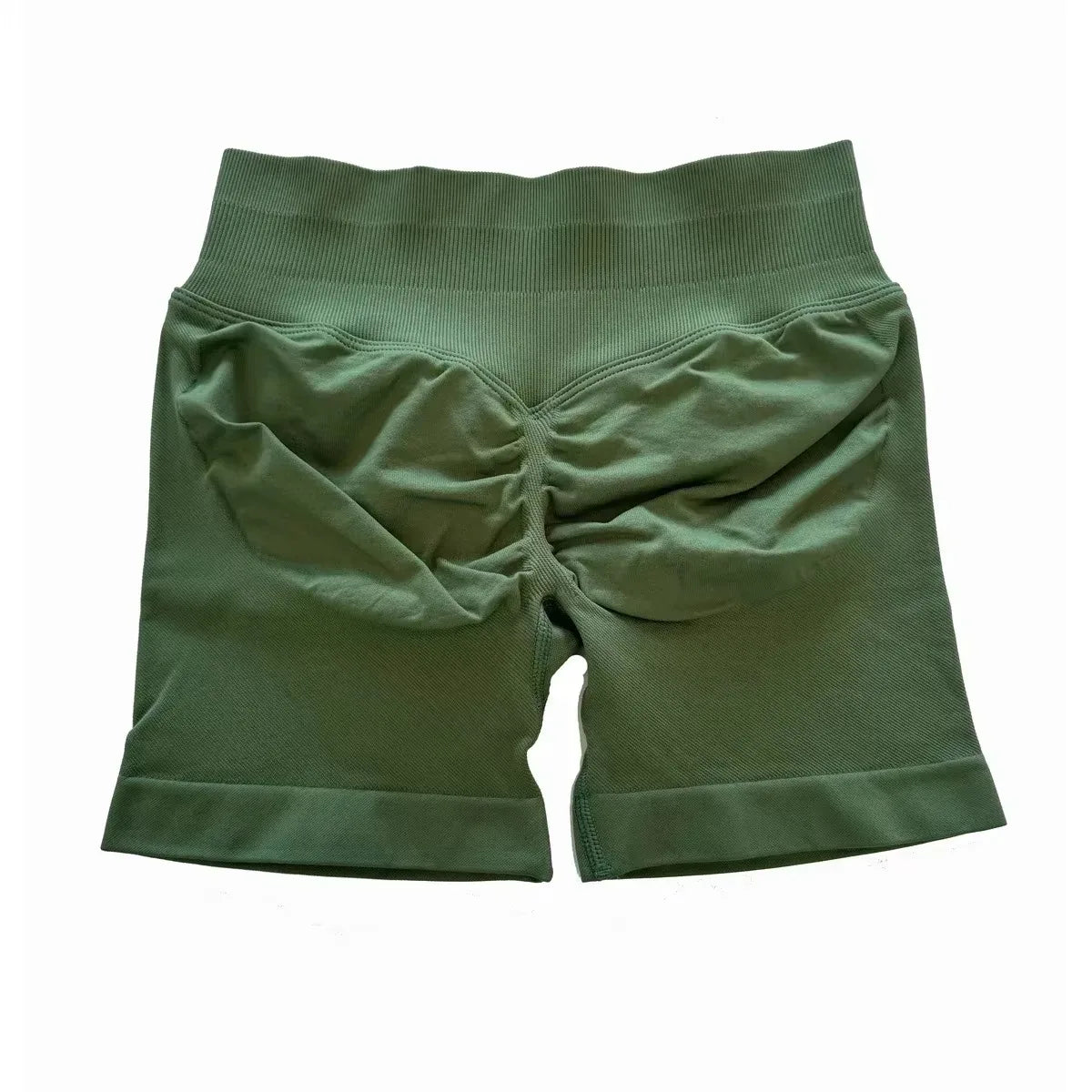 Impact Shorts 4.5" Seamless High Stretch Low Ribbed Band Subtle Glute Contour Shorts Fitness Workout Yoga Gym Shorts