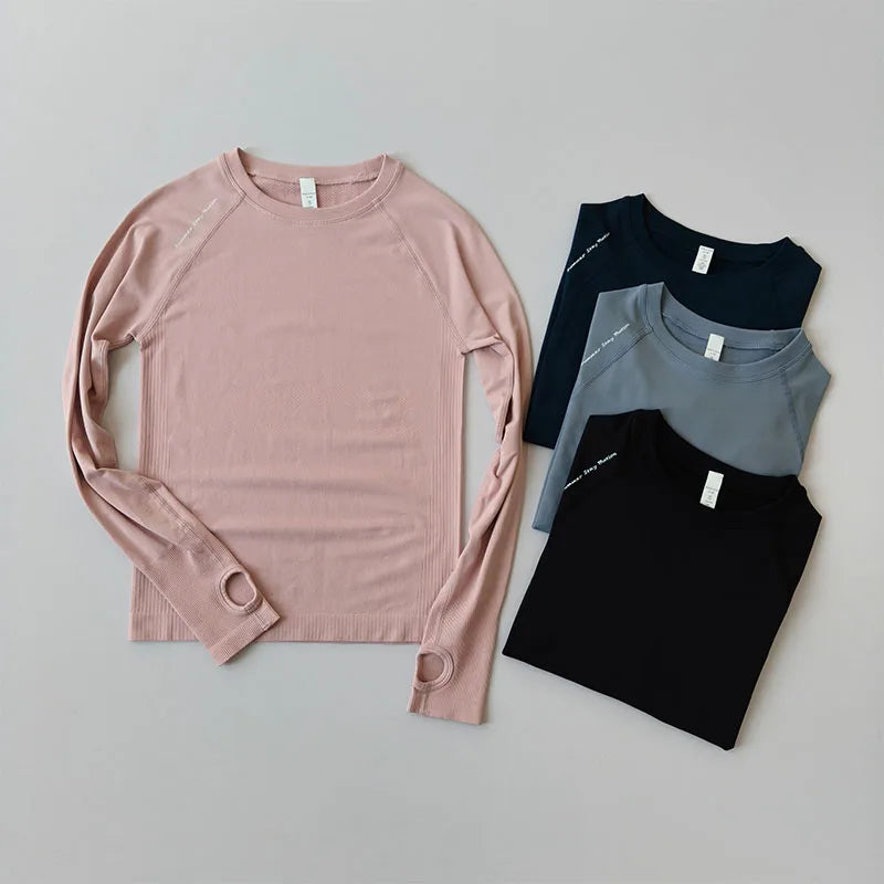 Women's Outdoor Sports Shirt Yoga Wear Fitness T-Shirt Running Workout Tops T-shirt Female Sportswear Exercise Gym Clothing