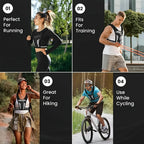 Ultra Light Running Vest with Phone Pocket Water Bottle Holder Breathable Hydration Pack for Outdoor Cycling Hiking Trail