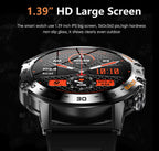 MEVADEN Steel 1.39 inch Men Luxury Smart Watch Bluetooth Call Sport Fitness Tracker Health Monitor Smartwatch for Male MD52